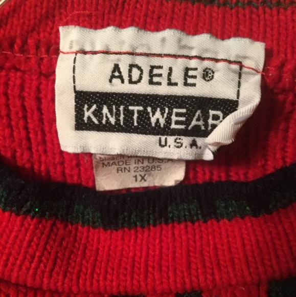 Vintage Adele Christmas Sweater size 1X - Picture 4 of 6